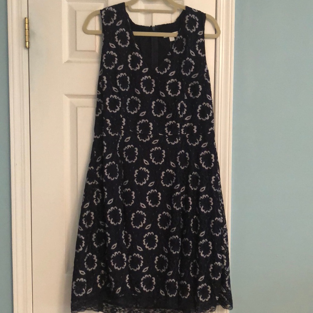 New York & Co Navy Blue Lace Dress